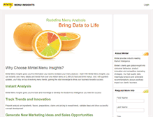 Tablet Screenshot of menuinsights.com